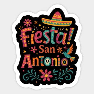 Fiesta-San-Antonio-Texas-Cinco-De-Mayo-Mexican-Party Sticker